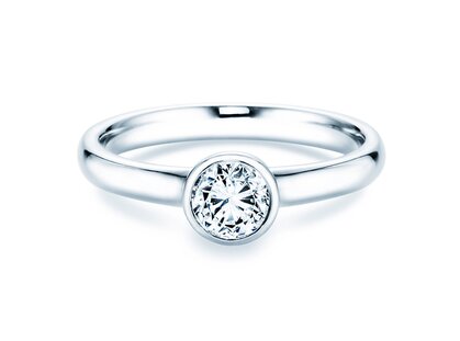 Solitärring Eternal in 14K Weißgold mit Diamant 0,75ct H/SI